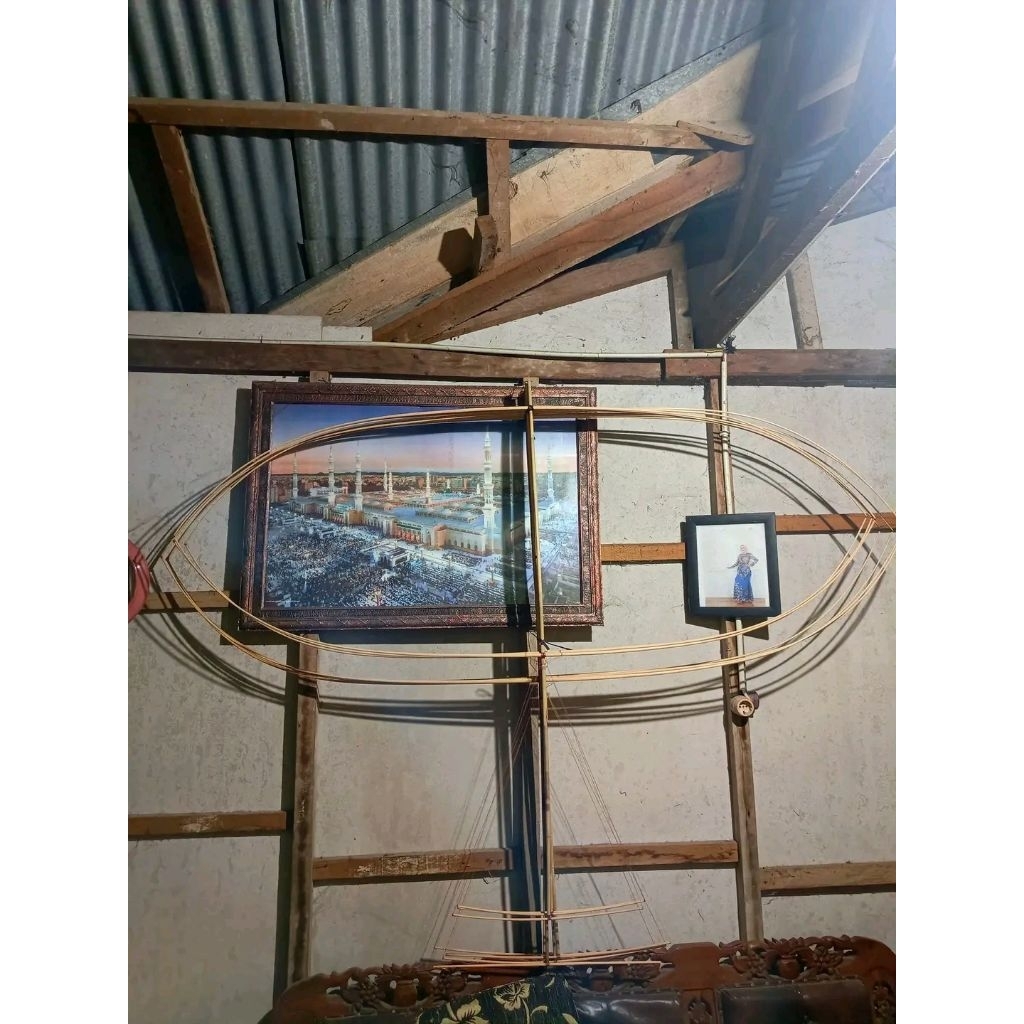 sepasang batang sayap layangan pegon 2 meter bambu petung