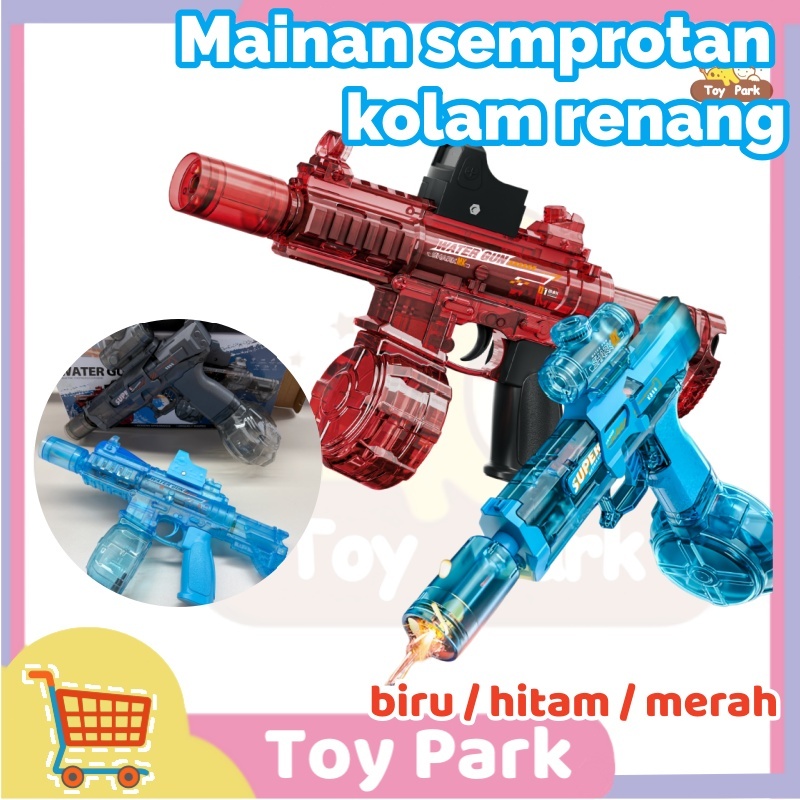 Mainan semprotan air bercahaya Mainan Semprotan Air Glock Elektrik Mainan pantai kolam renang luar r