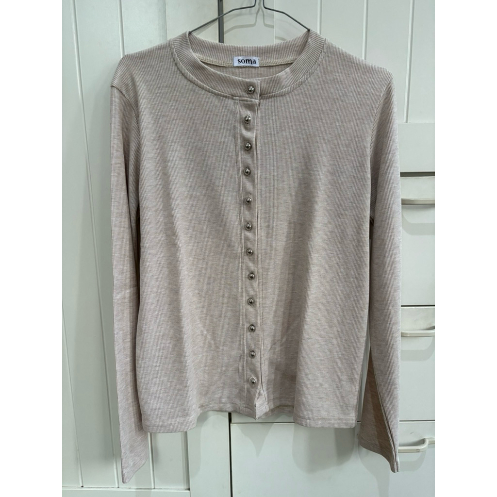 Soma Kaia Top Cardigan Knit Rib Top