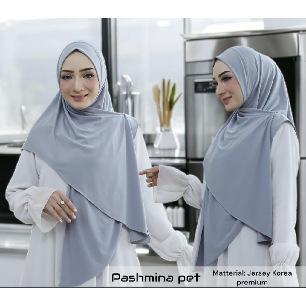 Jilbab Khimar Oval  Bahan Jersey korean premium jilbab khimar syar'i
