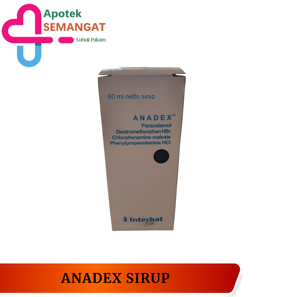Anadex Sirup 60 ml - Obat Flu Batuk Pilek Demam