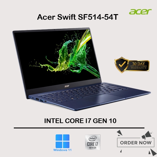 LAPTOP ACER SWIFT SF514-54T / CORE I7 GEN 10 / TOUCHSCREEN