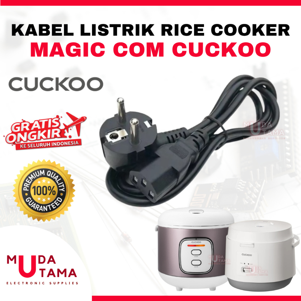 Kabel Rice Cooker MagicCom CUCKOO | Cok Kabel MagicCom CUCKOO | Kabel Listrik Magic Com CUCKOO | Kab