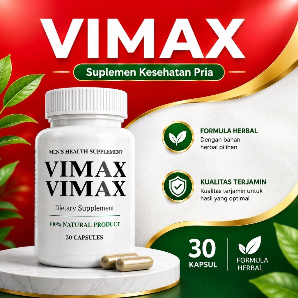 HERBAL VIMAX Suplemen Herbal Tradisional Pria Menjaga Stamina & Kesehatan Tubuh Pria Original 100%