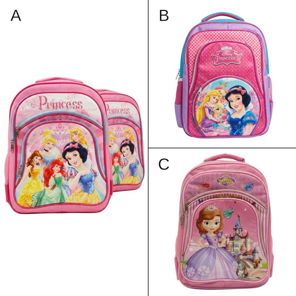 16inch School Bag Character / ransel tas punggung tas sekolah princess sofia