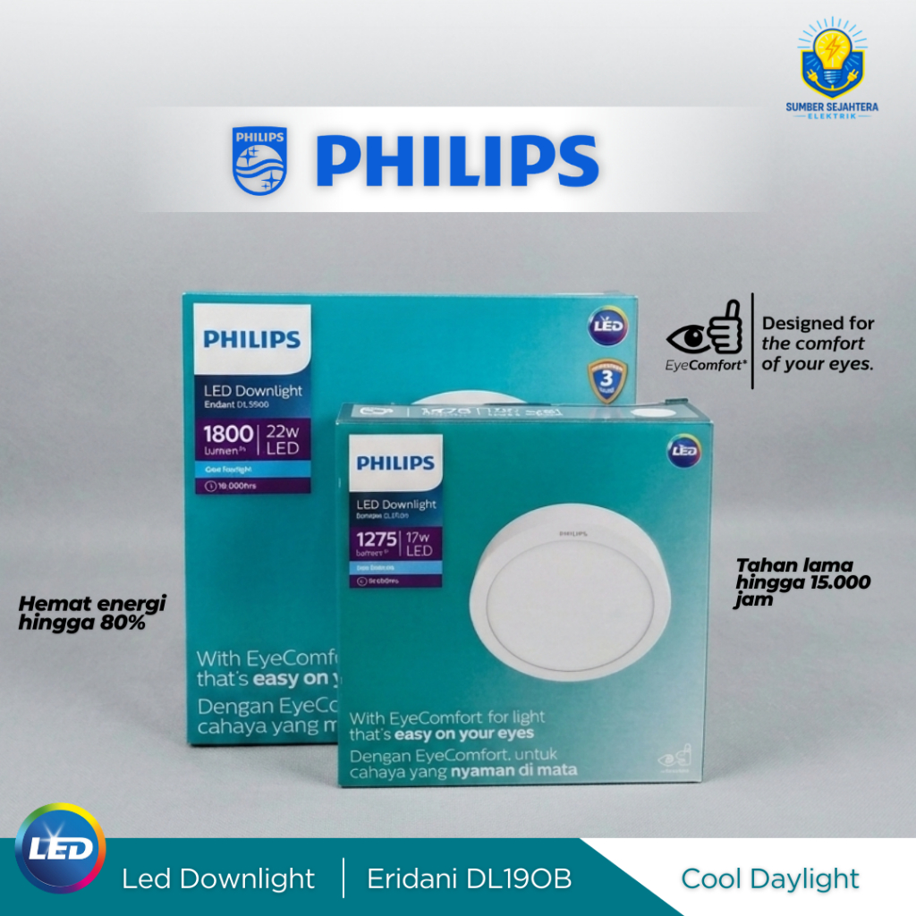 Philips LED Downlight Outbow Eridani DL190B - Cool Daylight