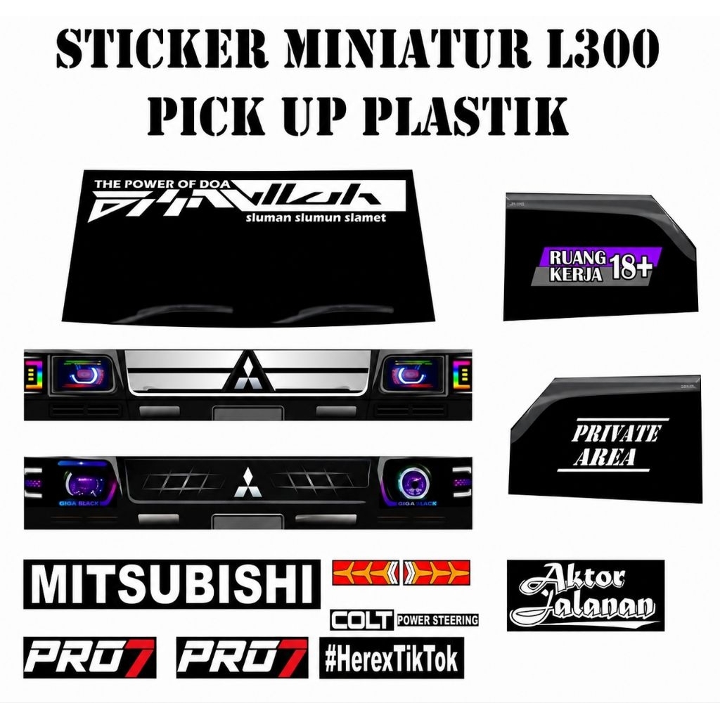 Sticker Miniatur L300