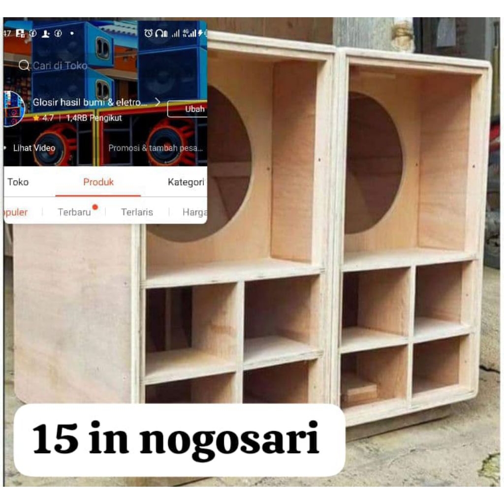 box speaker 15in cbs 4 nogosari ketebalan 18mm