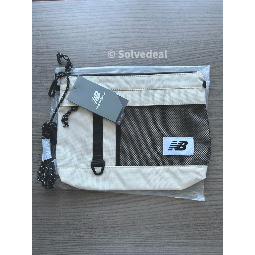 Tas New Balance Athletic Cross Body Beige Original Baru