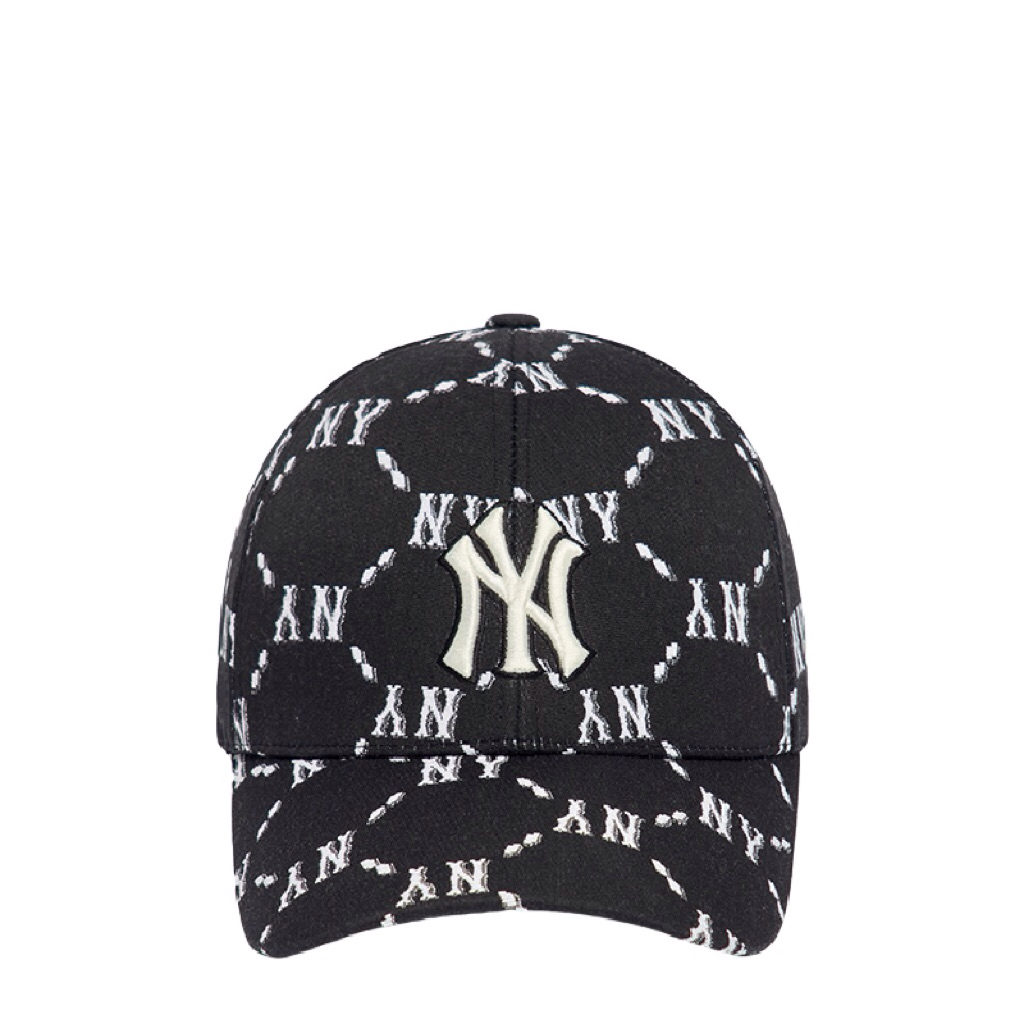 MLB NY Yankees Small Logo Monogram Diamond Jacquard Classic Cap Black