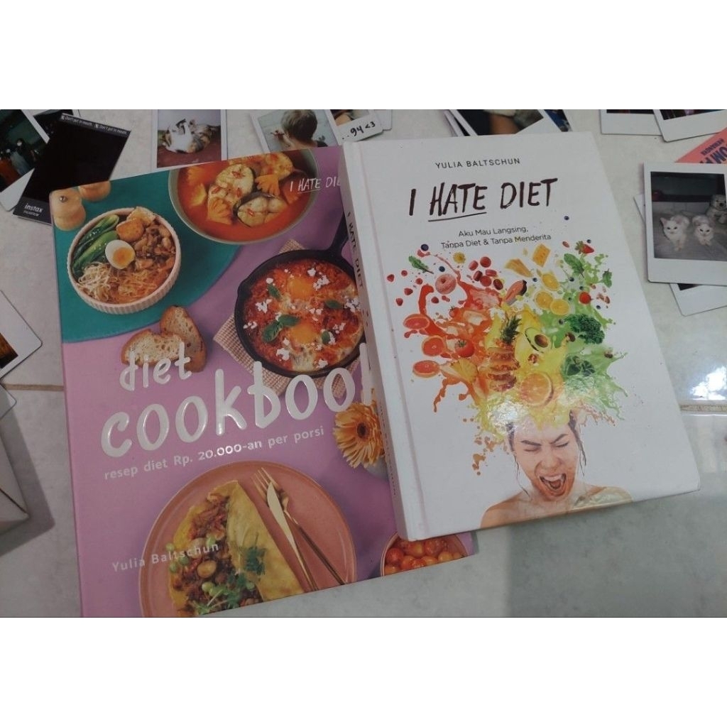 I hate diet & Diet cookbook by Yulia Baltschun ORIGINAL PRELOVED