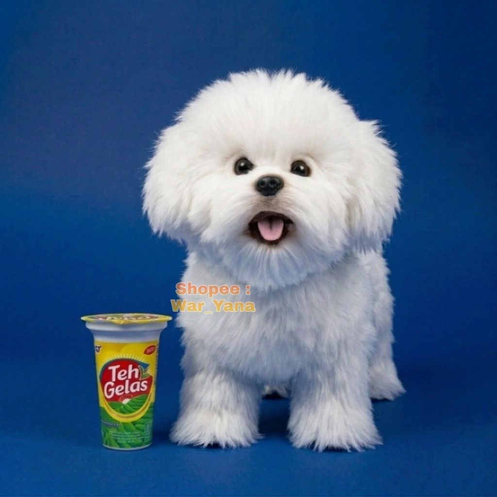 Boneka Anjing Bichon Frise lmprot Original Plush Stuffed Toys Plushie Stuff Toy Doggy Dog Mini Pom M