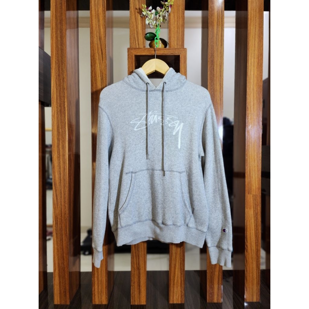 hoodie stussy x champion