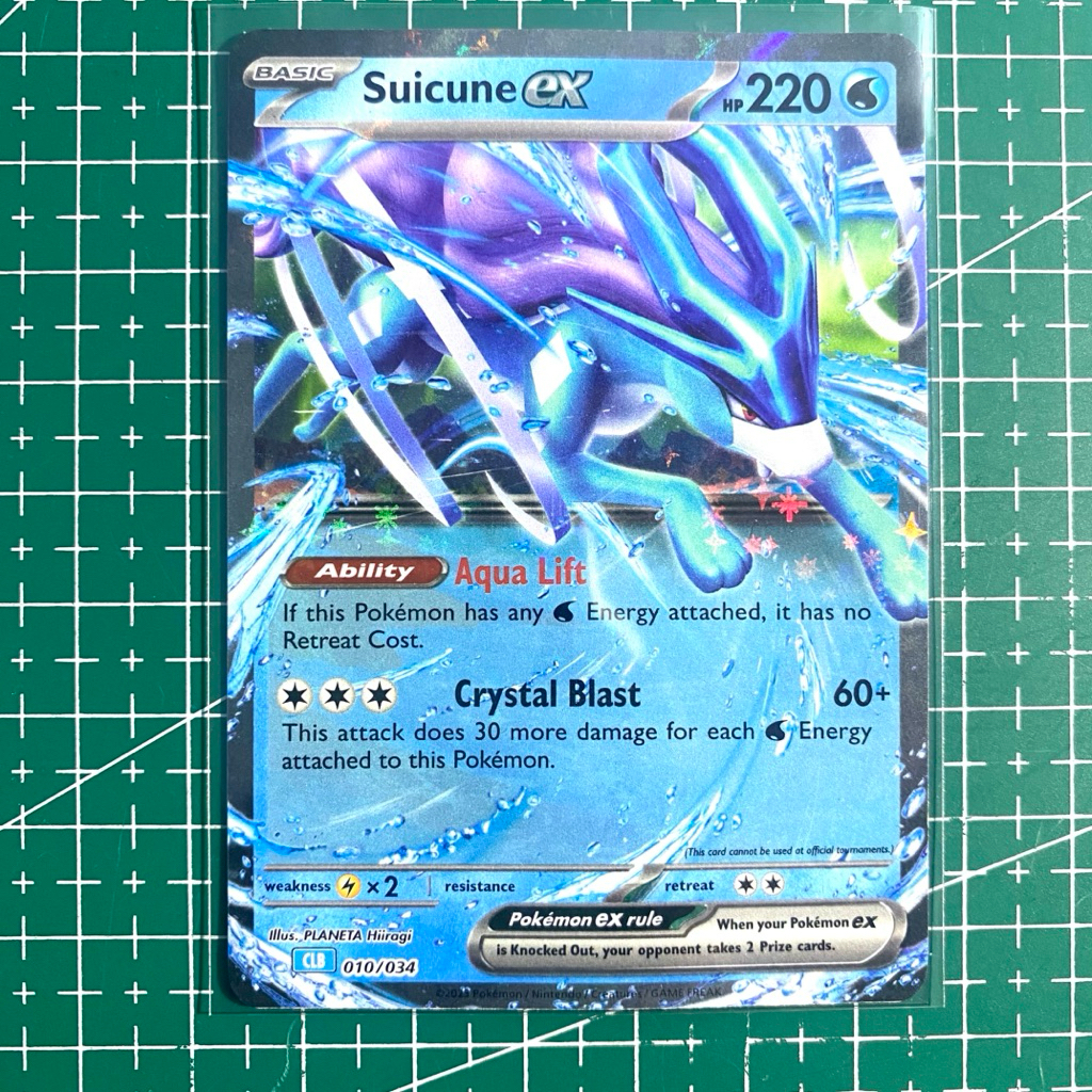 Suicune ex RR Holo Classic Deck Blastoise 010/034 Pokemon Card English - Kartu Pokemon Hologram Baha