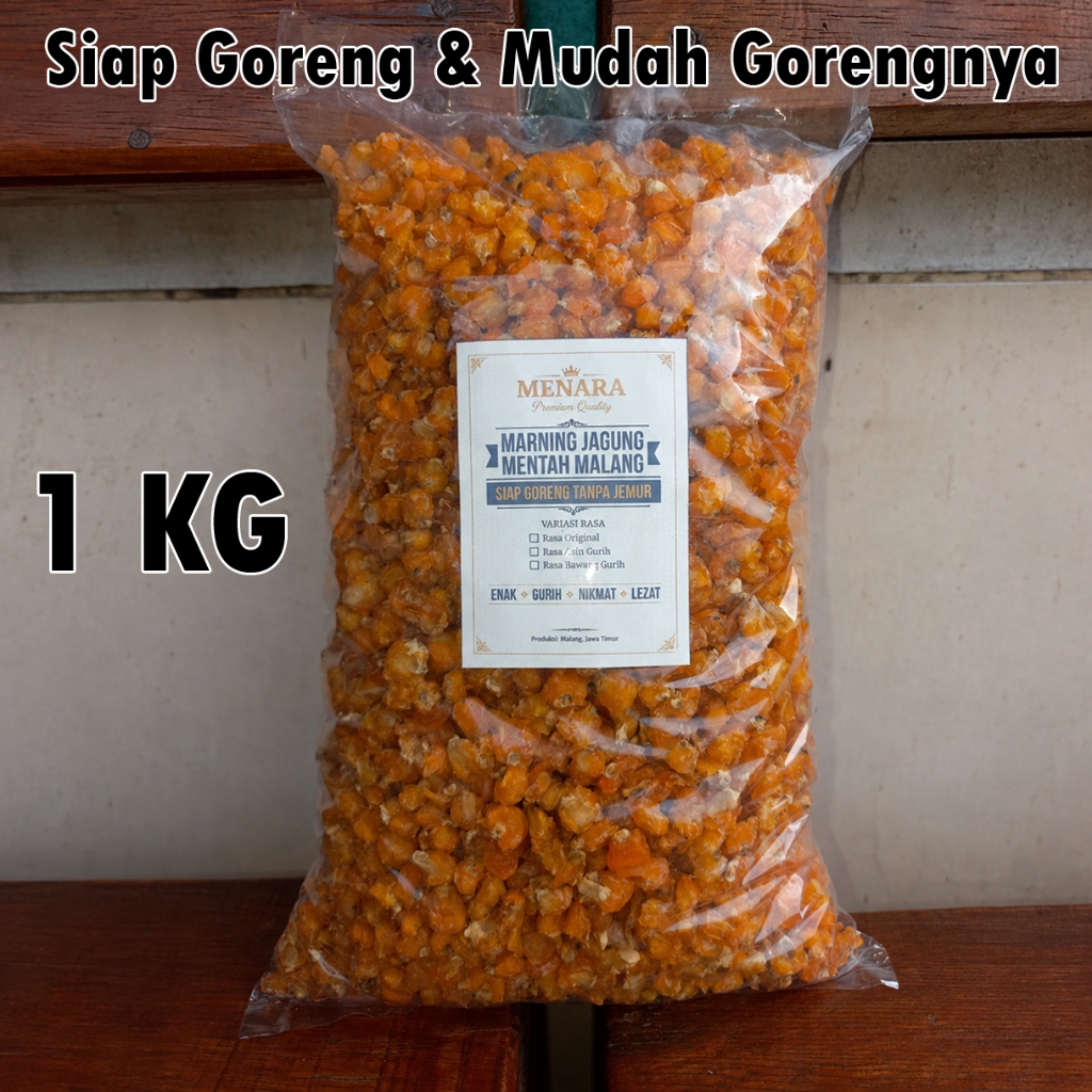 Marning Jagung Mentah Mudah & Siap Goreng 1KG Asli Malang