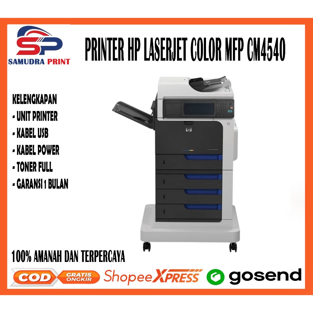 Printer HP Color LaserJet Enterprise CM4540 MFP FULL TRAY