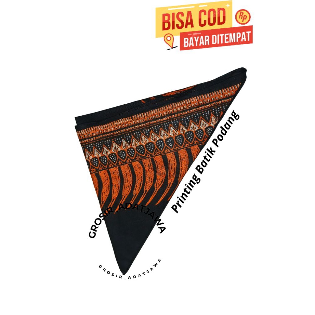 iket kepala segitiga | udeng segitiga | udeng motif podang | iket jawa | iket sunda traddisional | u