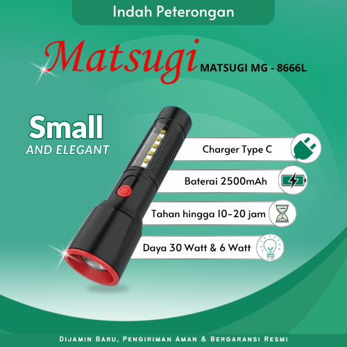 Senter Stion ST-8885/Senter + Lampu Emergency Sorot RECHARGEABLE LED FLASHLIGHT super terang