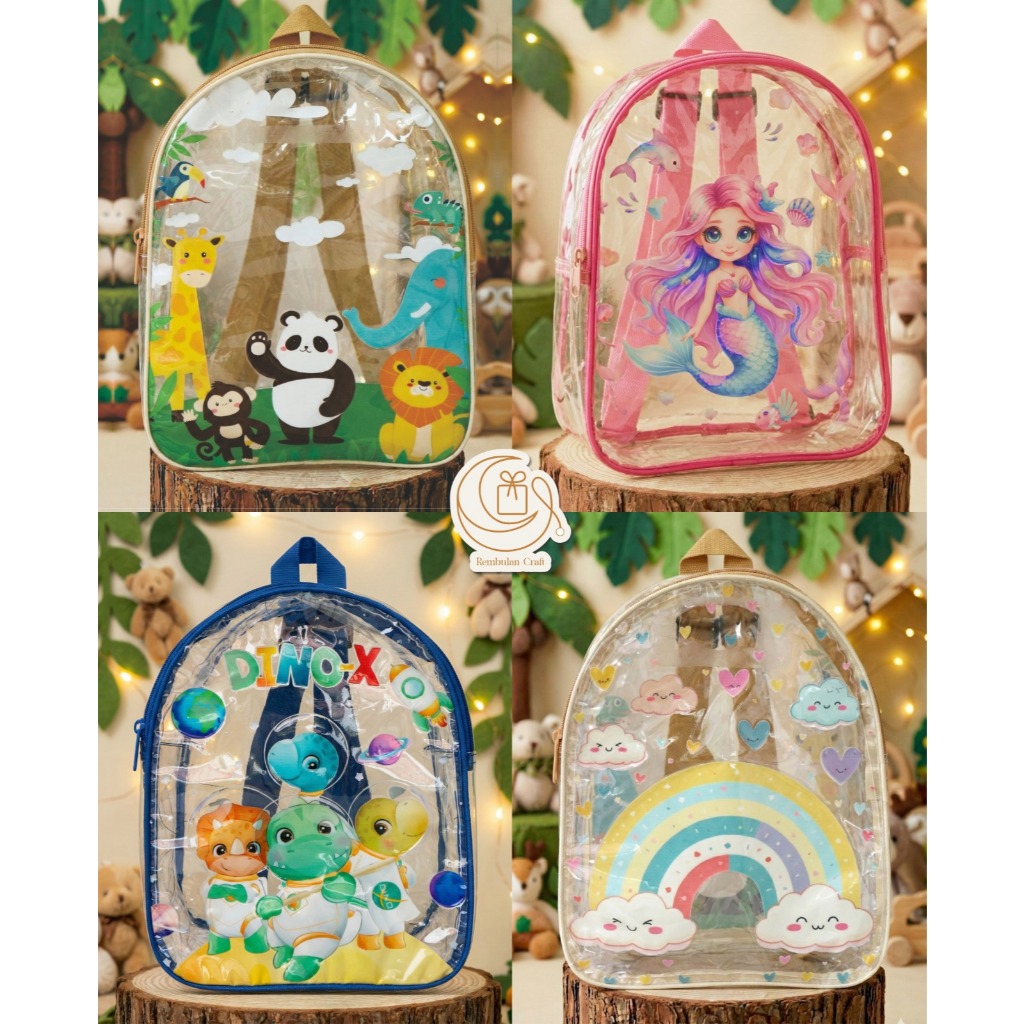READY STOK RANSEL MIKA / tas mika / goodie bag / tas anak / souvenir ulang tahun / tas hampers