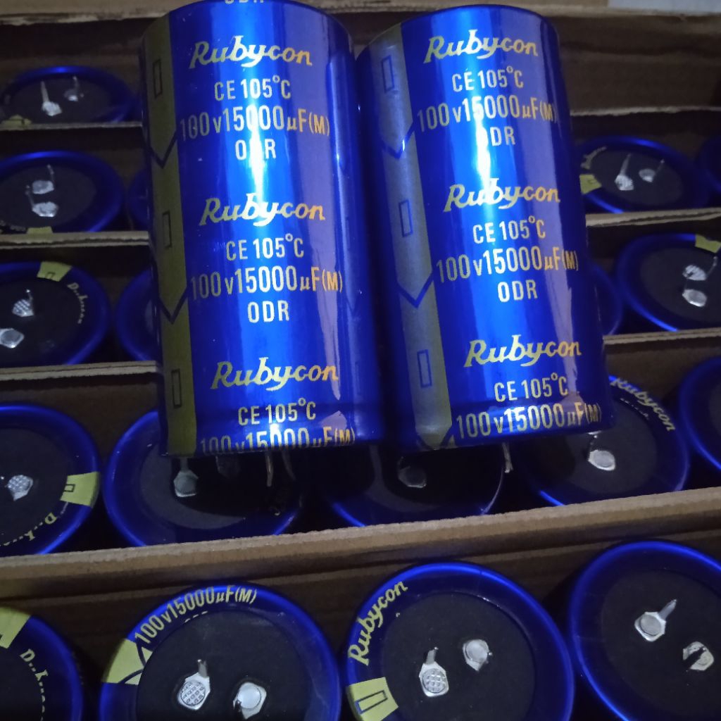 Elco Rubycon 100v 15000uf Biru