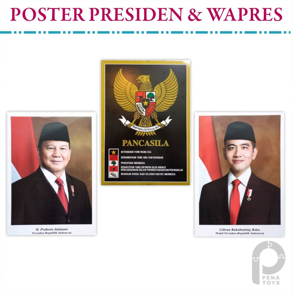 Poster Presiden Gambar Garuda Presiden dan Wakil Presiden