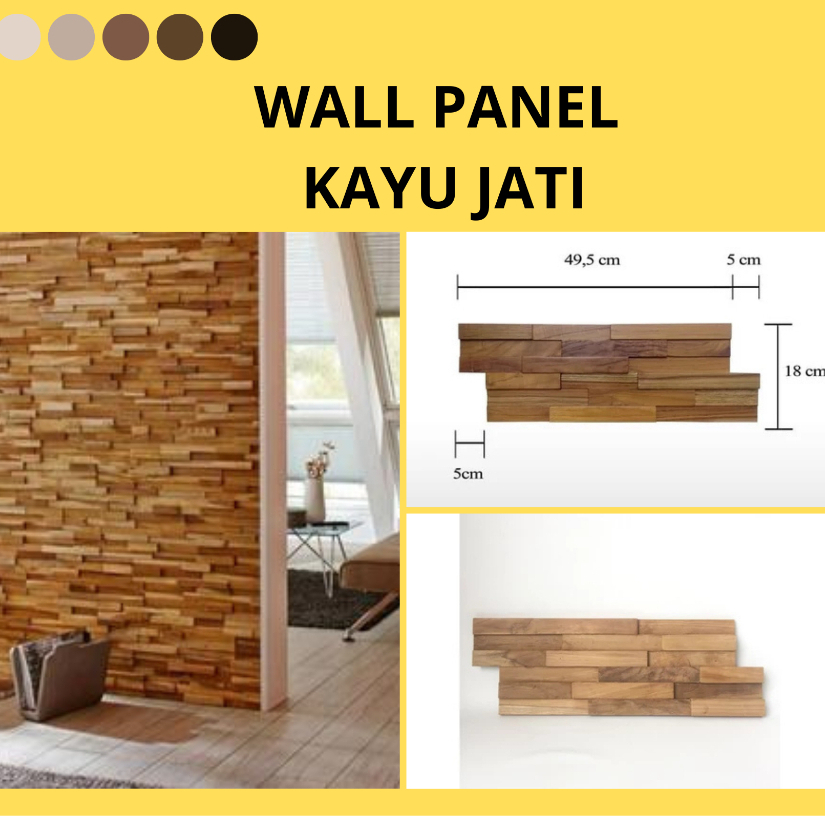 Wood Panel - Wall Panel Jati - Hiasan Dinding Kayu Jati - kayu panel dinding - parket dinding - park