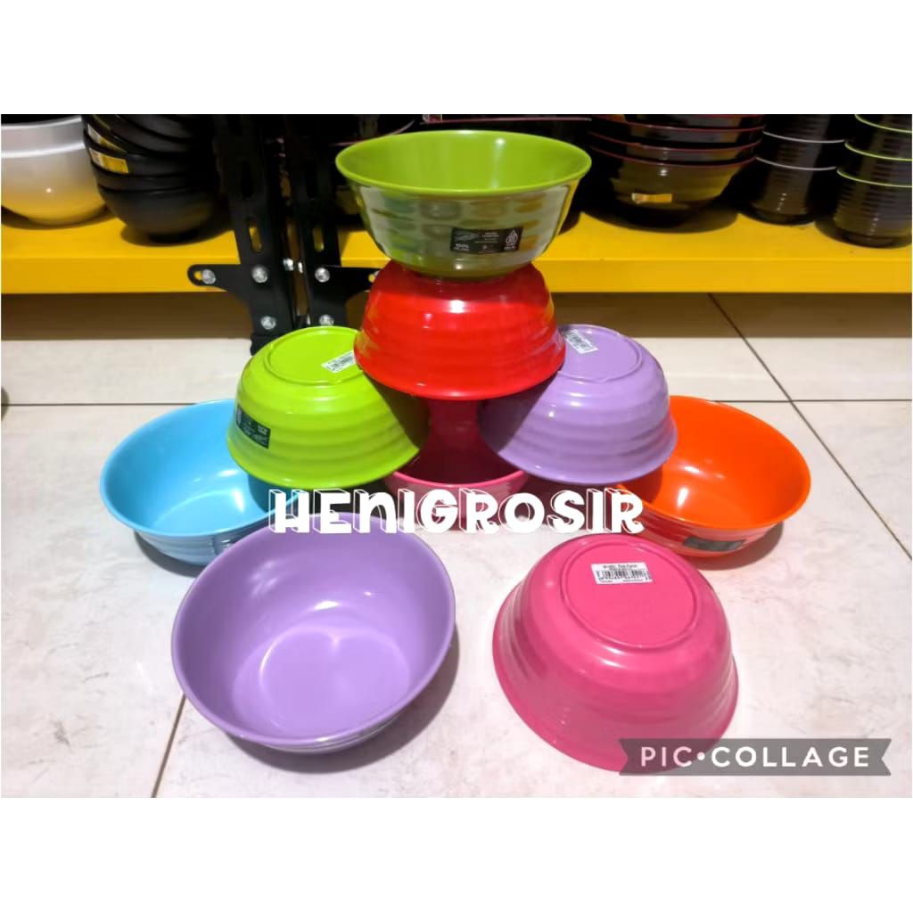 Original mangkok Melamine W0601 Golden Flying fish
