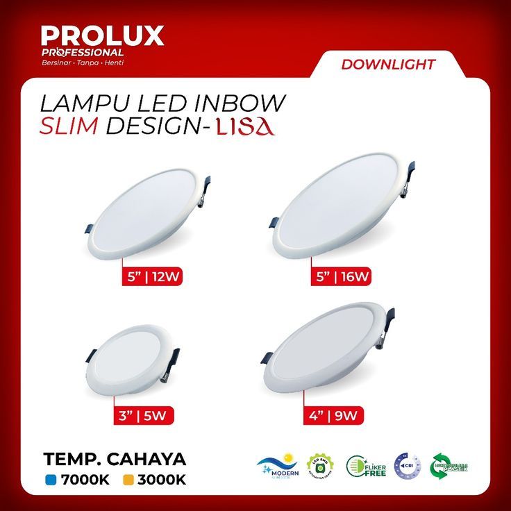 PROLUX ULTRON - INBOW LED DOWNLIGHT PANEL
