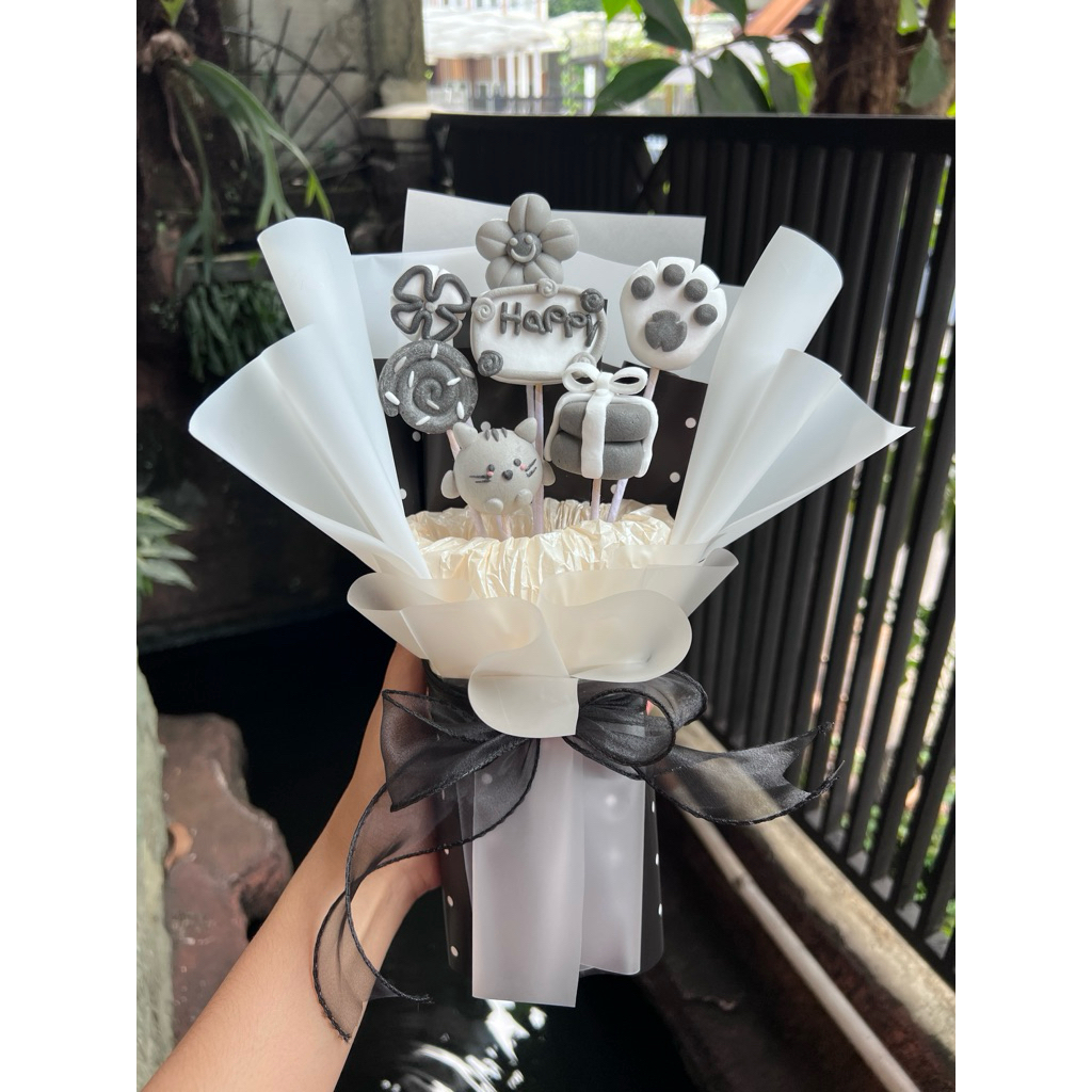 Buket clay | Custom clay bouquet | Buket wisuda | Gift birthday | Clay bouquet flowers | Graduation 