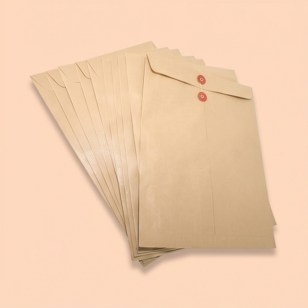 Amplop Coklat Amway Polos 312 Tali Ukuran 30 x 40 cm Isi 10 Lembar Map Tali Pelindung Dokumen Berkas