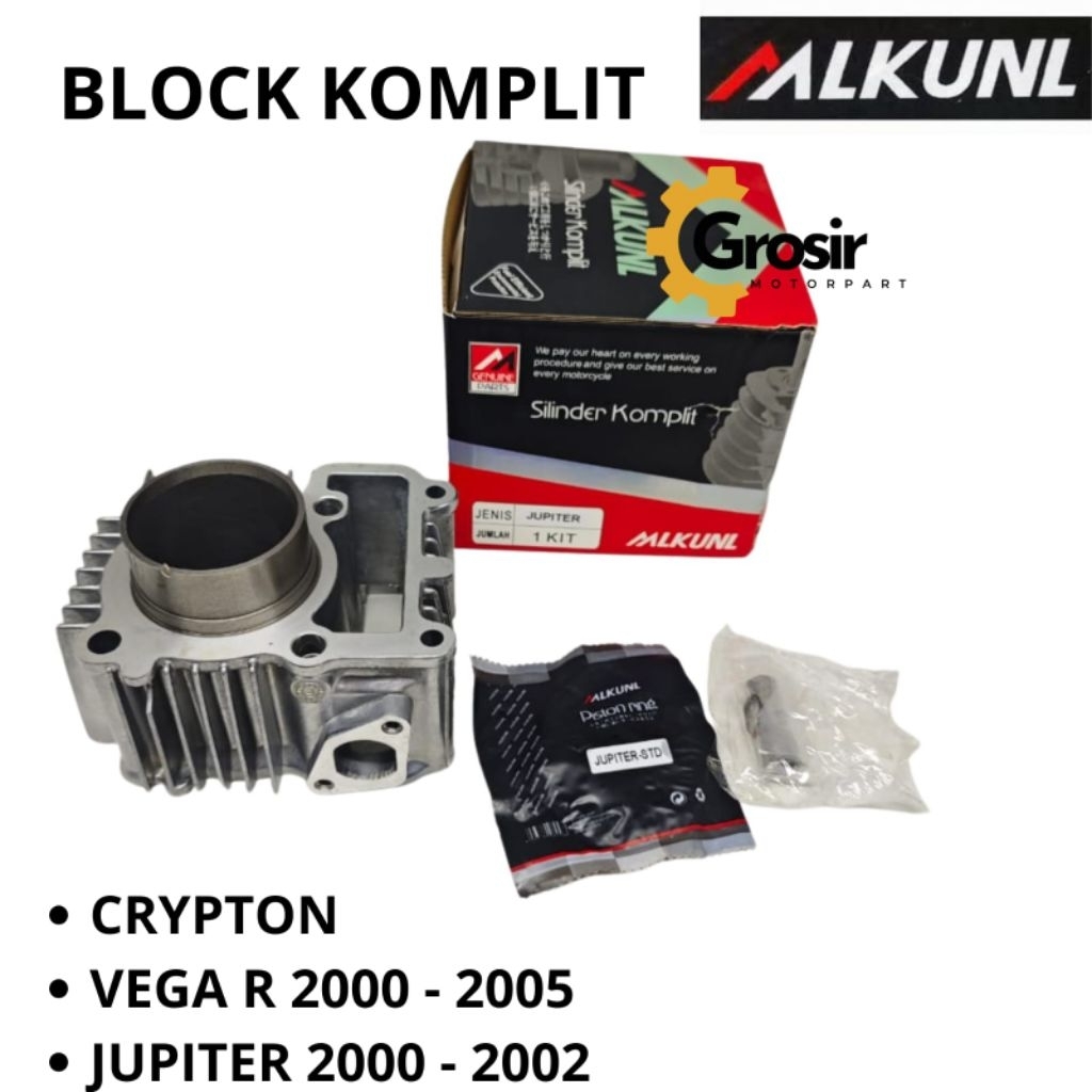 (Mlkunl) Cylinder Block Blok Crypton Vega r lama