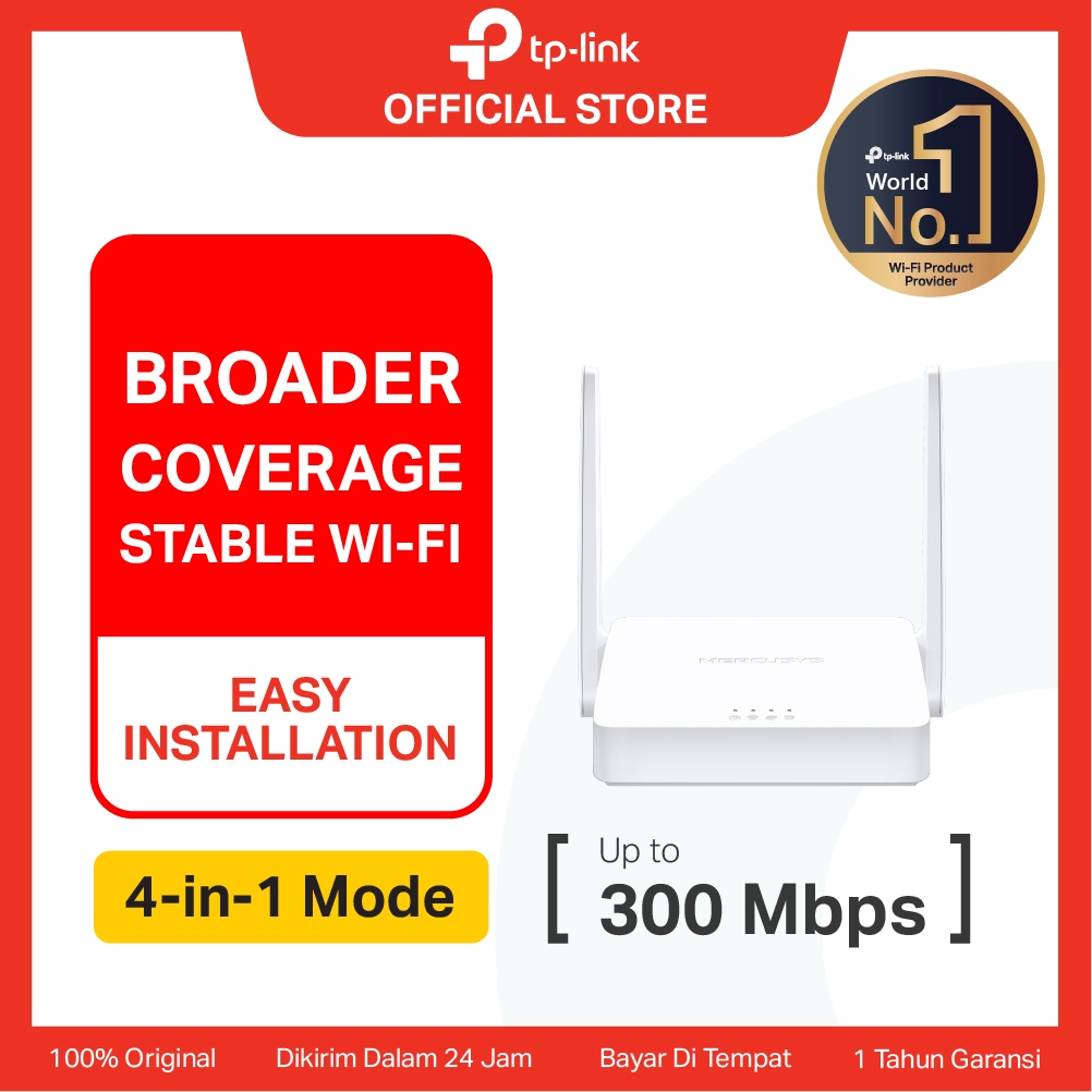 TP-Link | Mercusys MW302R | 300Mbps Multi-Mode WiFi Router | Extender | Access Point | IPTV |  WISP