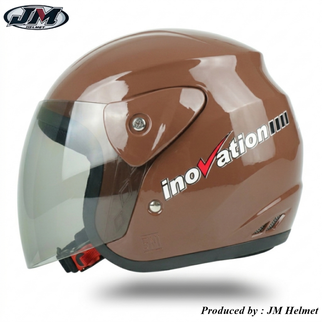 JM Helmet Helm SNI Pria Wanita Half Face Dewasa