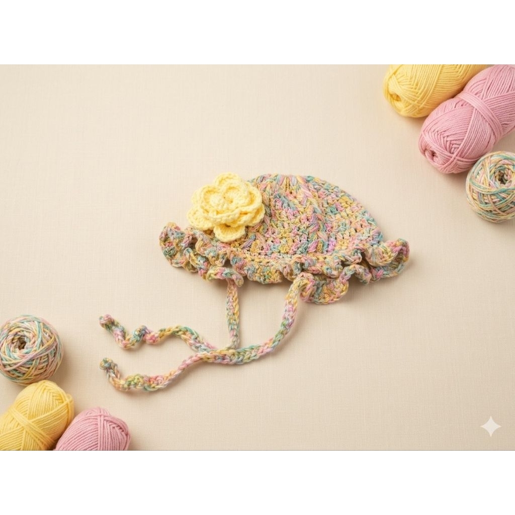 Bonnet Hat Ruffle