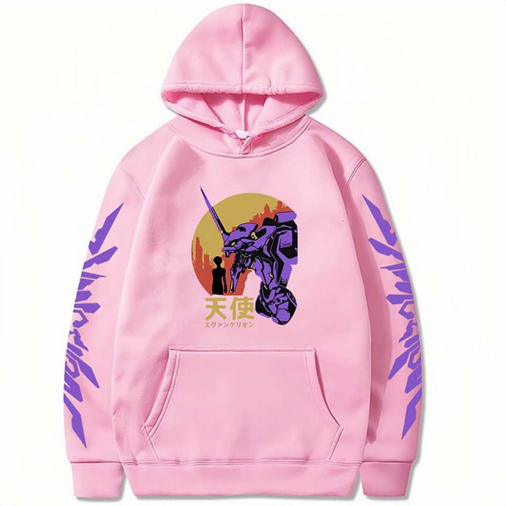 Jaket Hoodie Evangelion manga unisex hoody