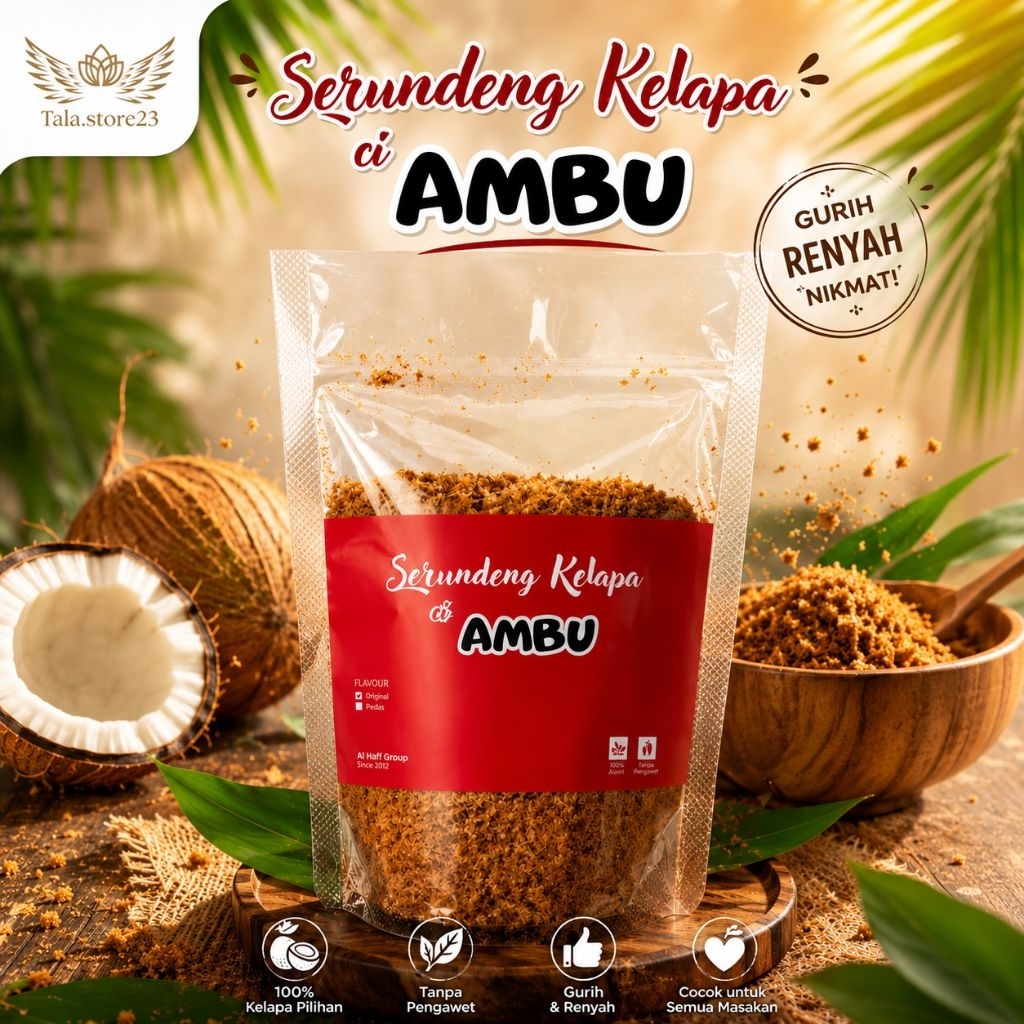 Serundeng Kelapa Khas Ciamis/Serundeng Asli Original 200 Gram