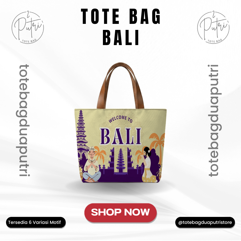 Tas Tote Bag Etnik Bali Murah Souvenir Oleh Oleh Khas Bali Tas Souvenir Khas Kota Bali
