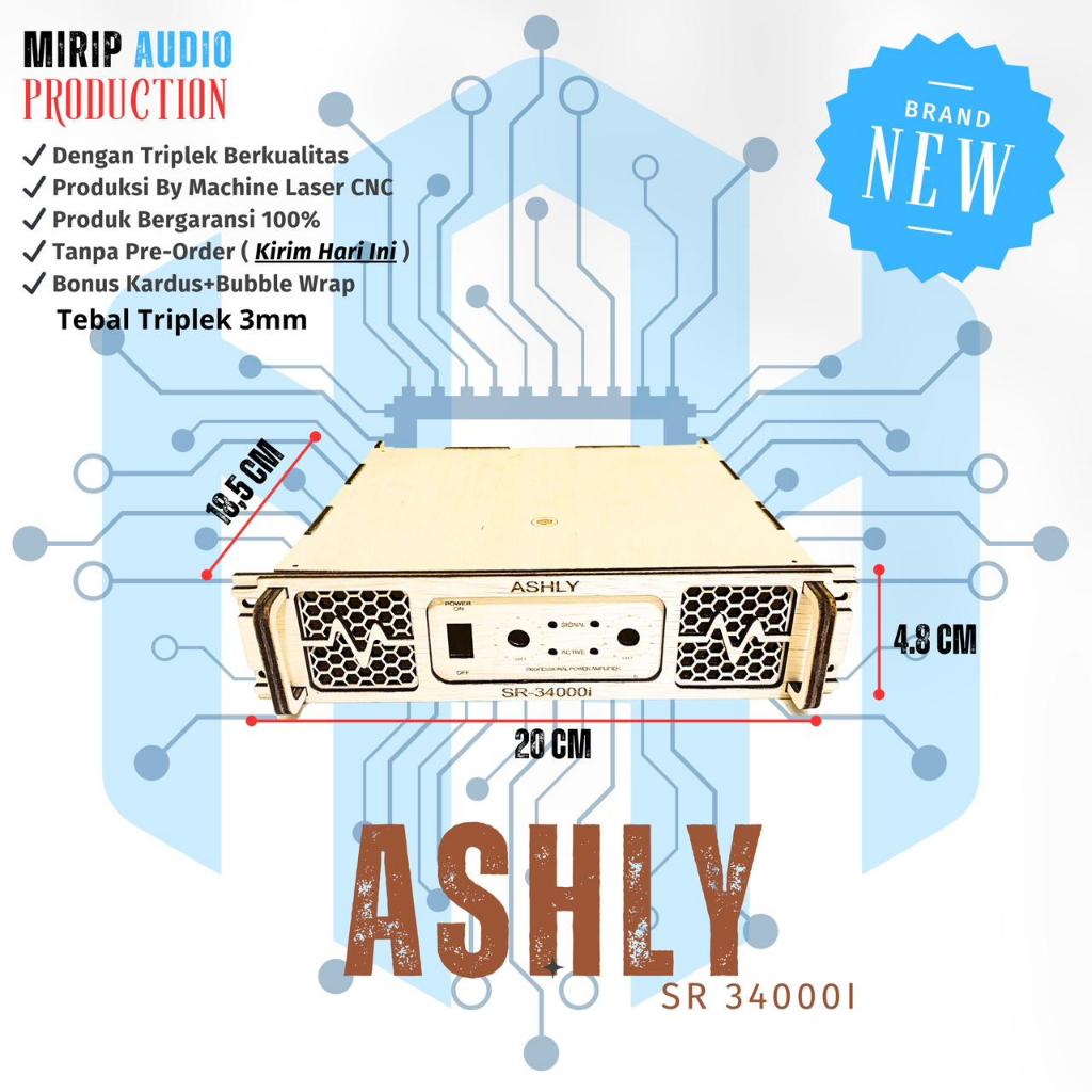 Miniatur Box Power Ampli ASHLY