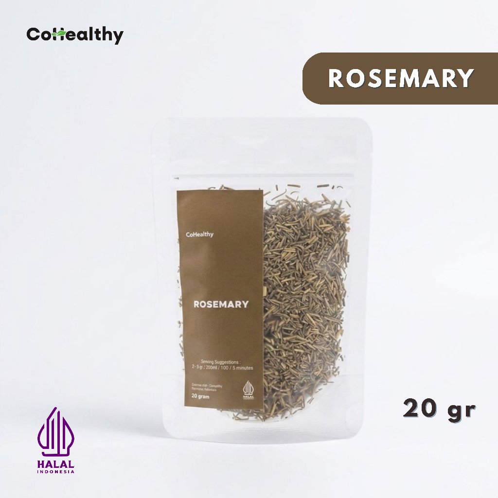 CoHealthy Dried Rosemary Premium / Daun Garnish Pasta Rempah Kering Murni Organik 20gr