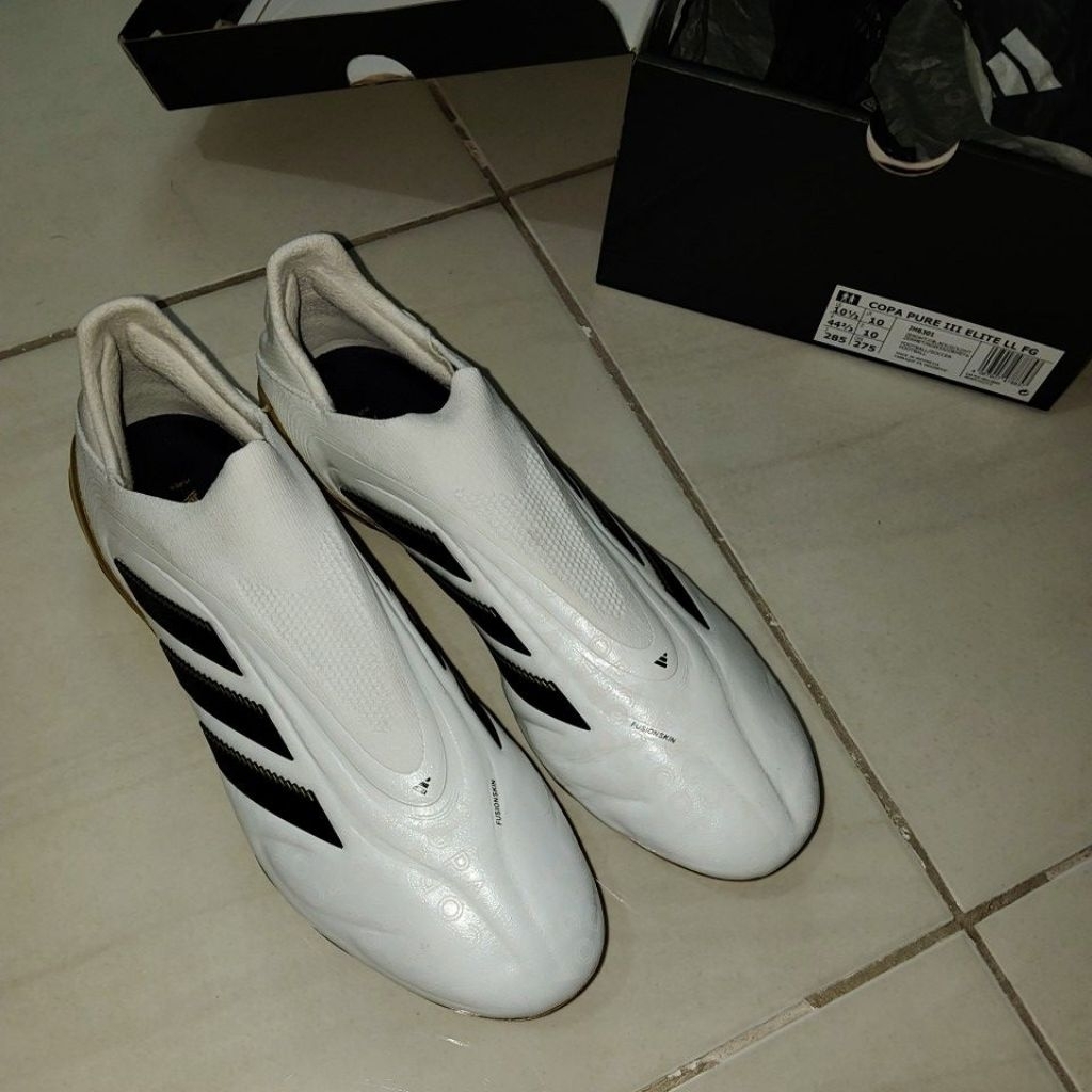 Sepatu Bola adidas Copa Pure 3 Elite Laceless FG Original Bekas 99%