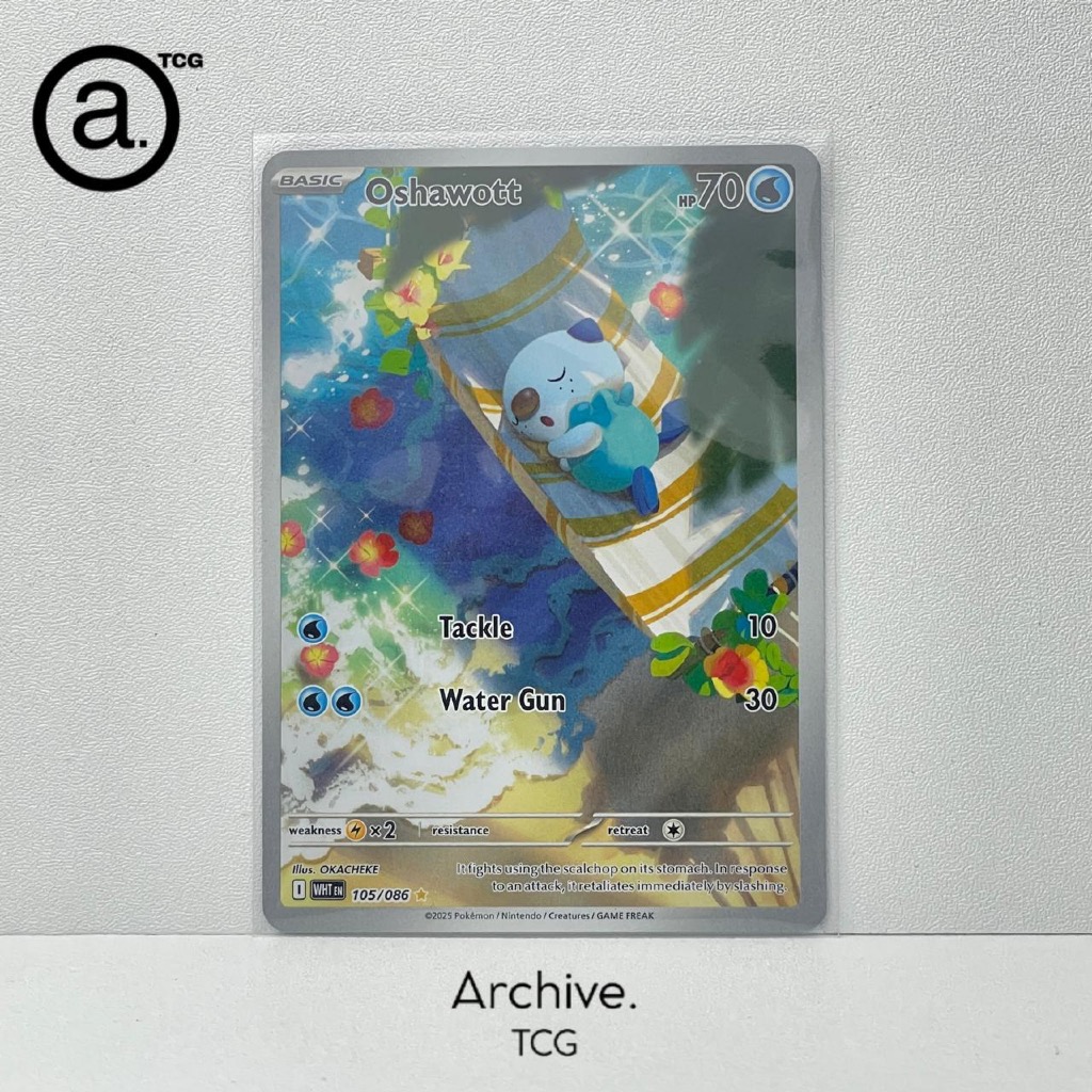 Oshawott AR (105/086) Pokemon English ~ White Flare (WHT)