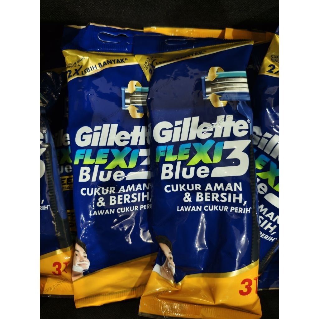 Pisau Cukur Gillette Flexi Blue 3