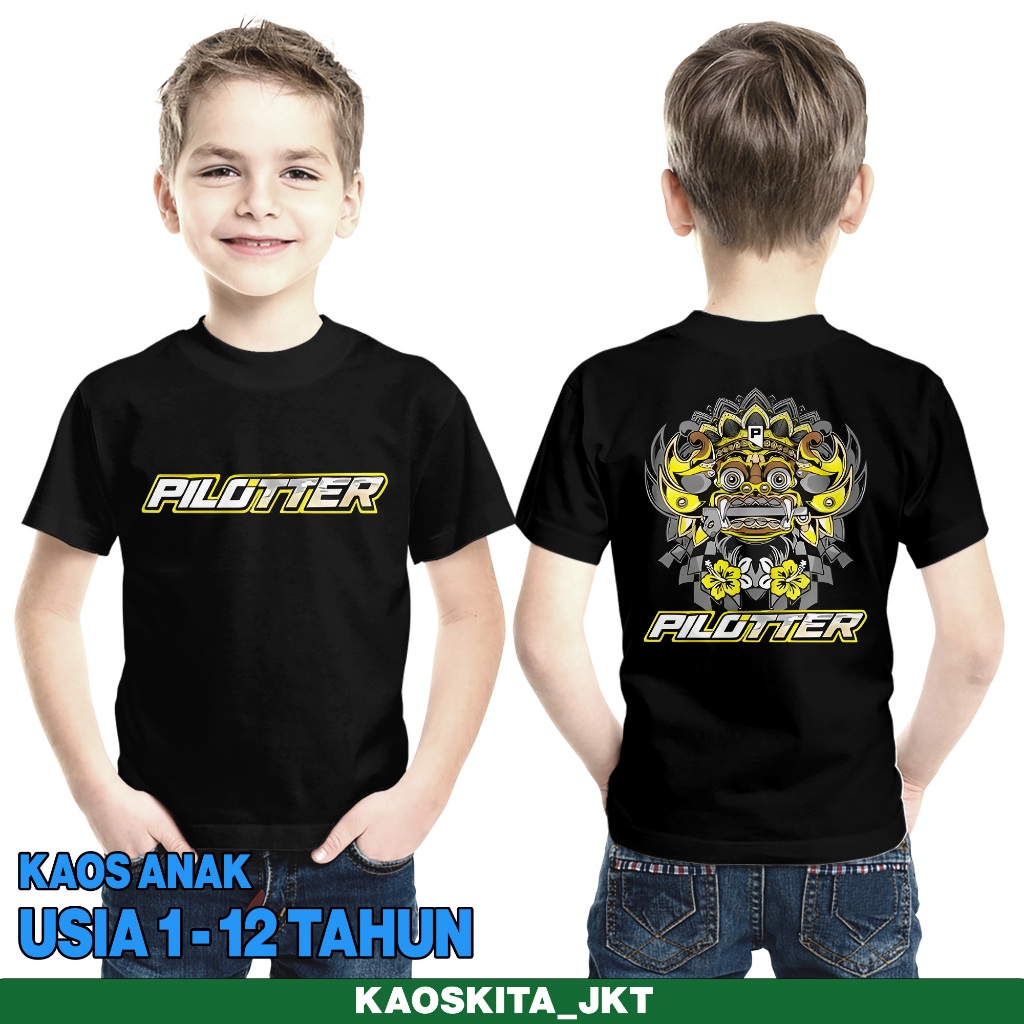 T-SHIRT KAOSKITA_JKT Edisi "PILLOTER BARONG"100%PREMIUM /Kaos Anak/Perang Pilloter Genk/thermo king/
