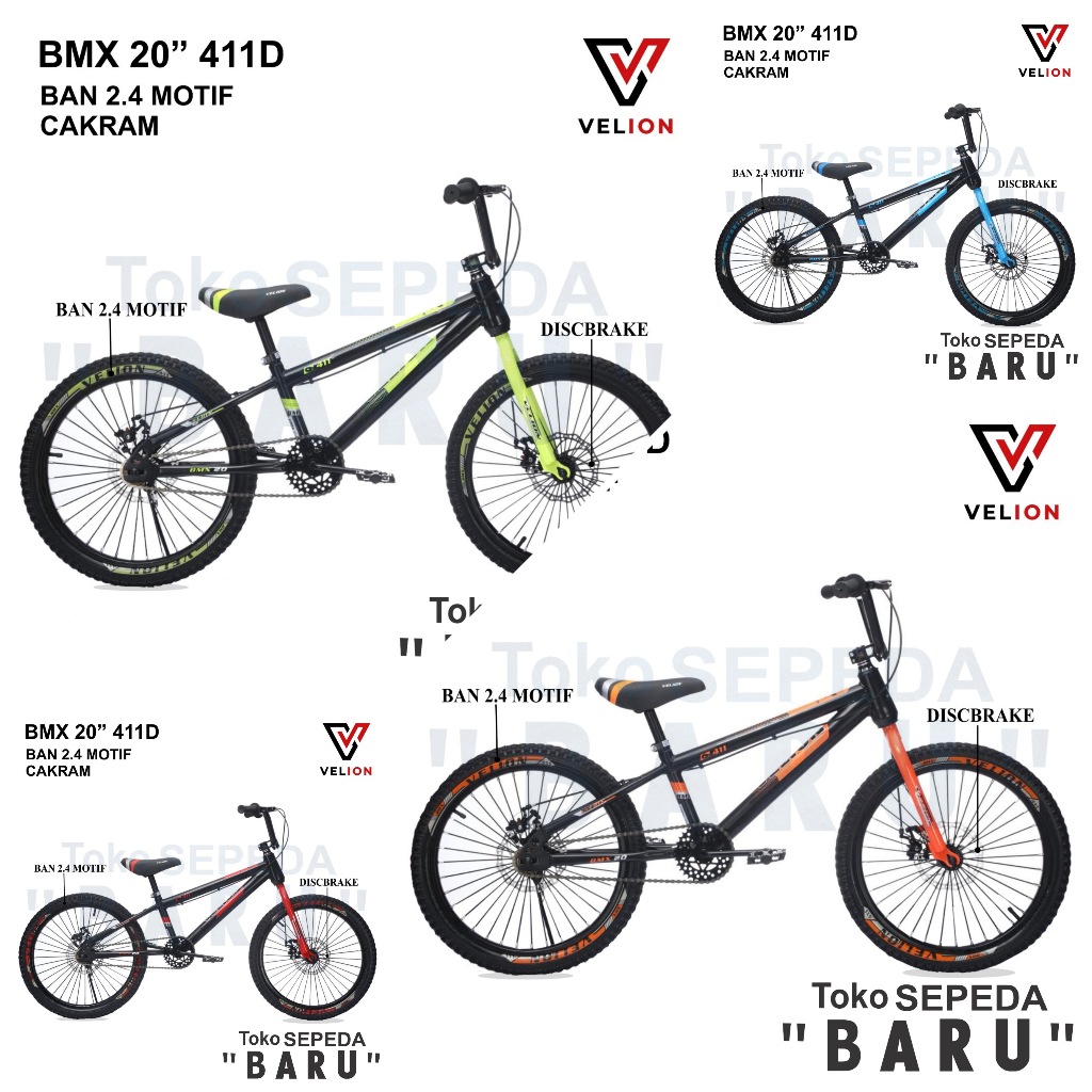 TB - Sepeda BMX INTERBIKE JETFORCE Ukuran 20 Inch