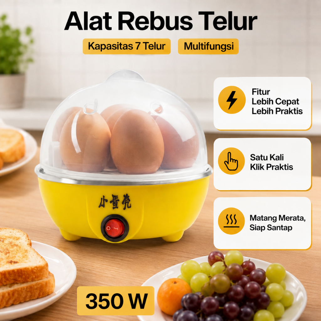 Alat Rebus Telur Kukus Makanan Listrik Elektrik