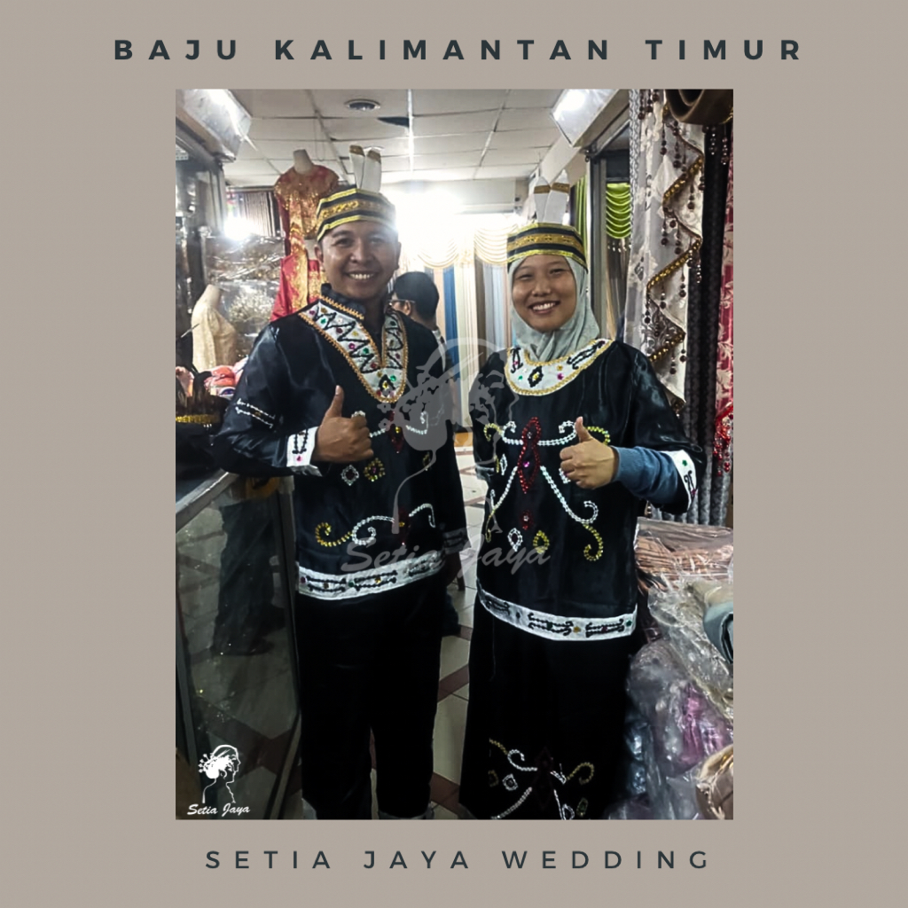 Kostum Tarian Kalimantan Tengah Dewasa Couple Full Set | Baju Kalimantan Tari Pentas Lomba Sanggar