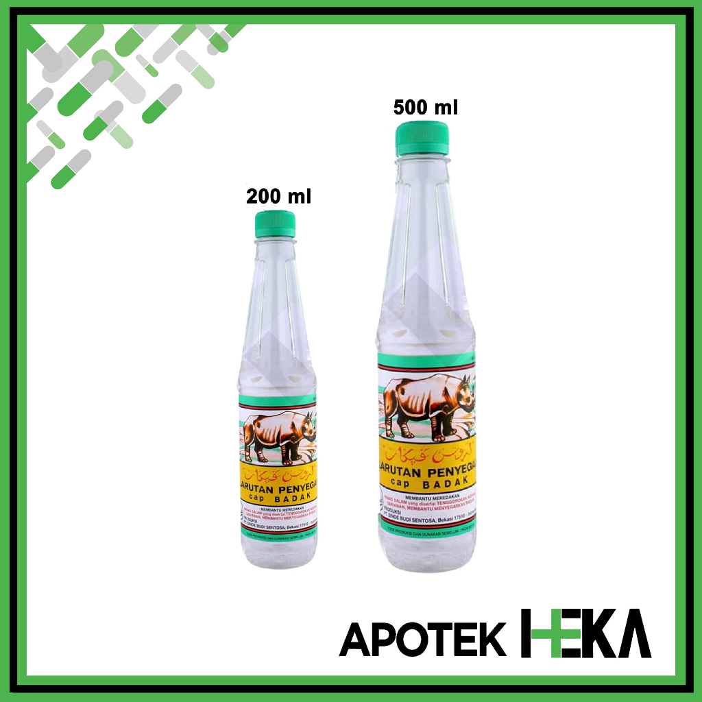 Larutan Penyegar Cap Badak Sinde Botol