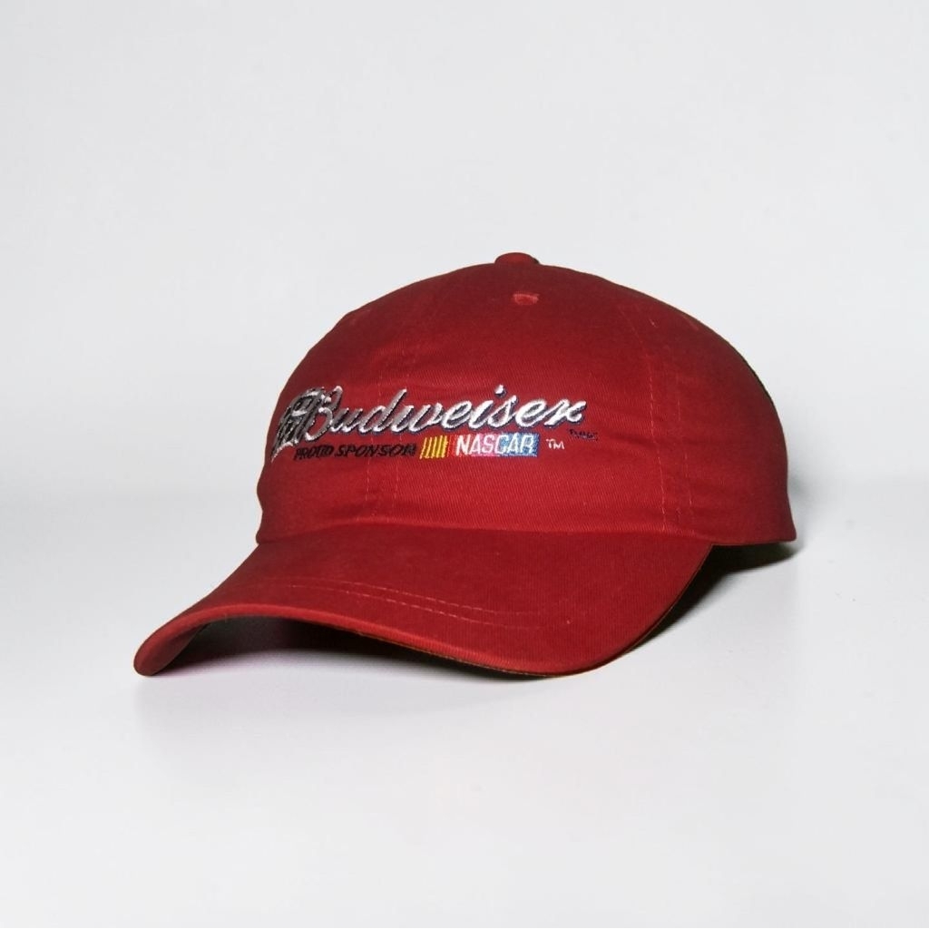 Topi Budweiser Nascar merah