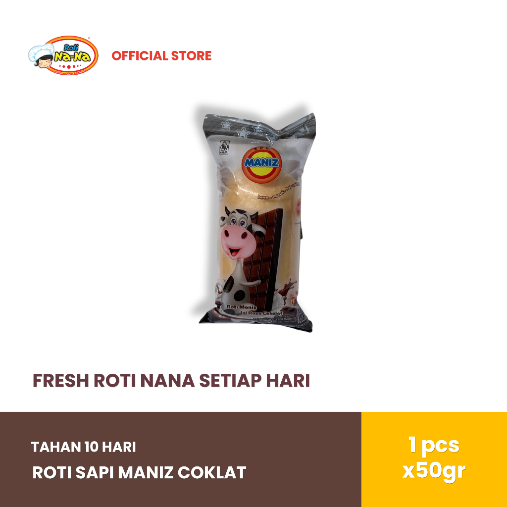 ROTI NANA FRIEND’S BAKERY Sapi Maniz Rasa Coklat Original (5pcs)