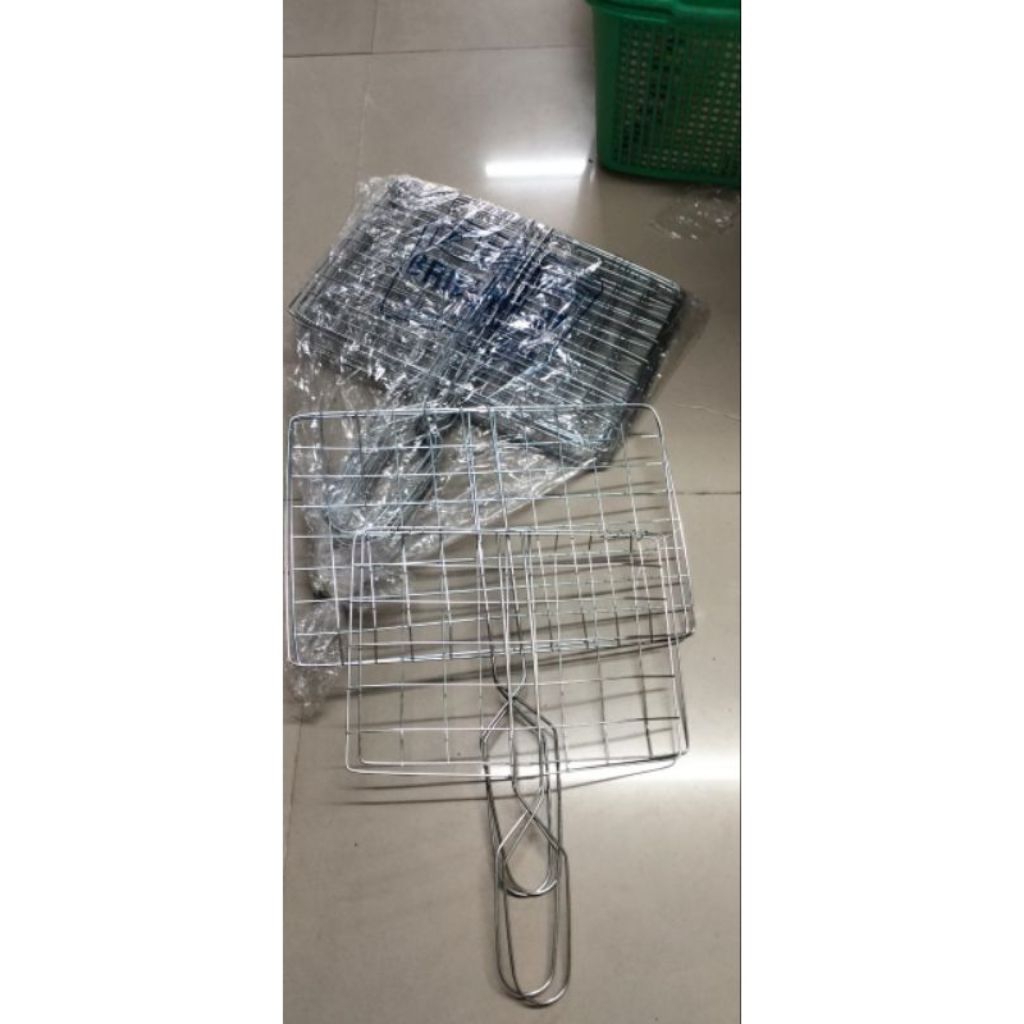 Alat Panggangan Ikan ukuran Besar / Panggangan Jepit  / pemanggang Ikan Jepit import murah BBQ